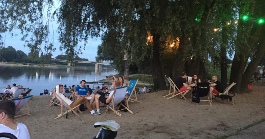 Strandbar an der Warschauer Weichsel