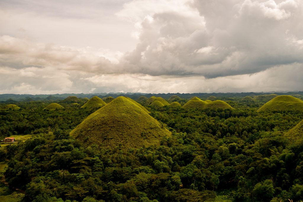 Die sehnswerten Chocolate Hills auf Bohol