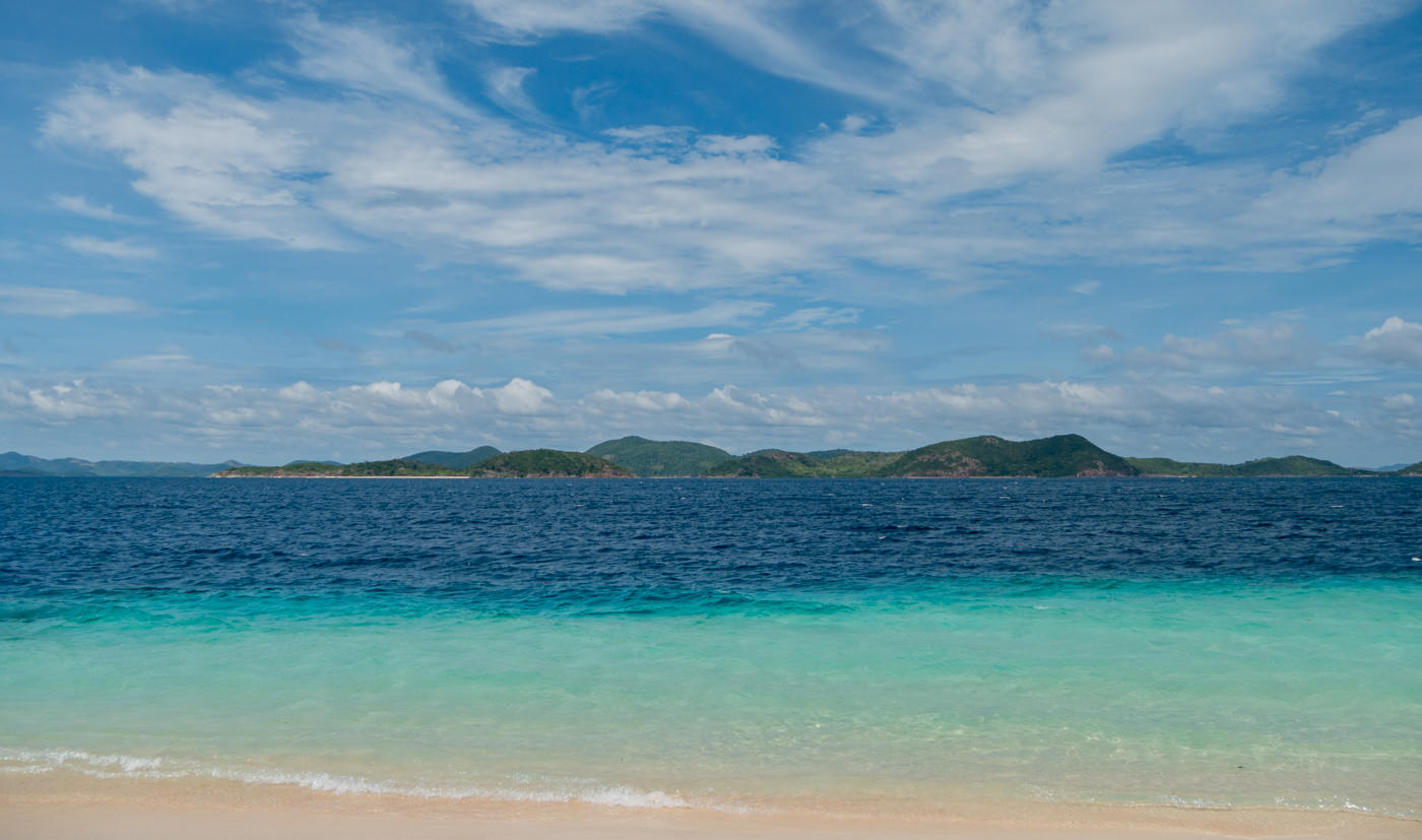 Meer von Banana Island auf den Philippinen