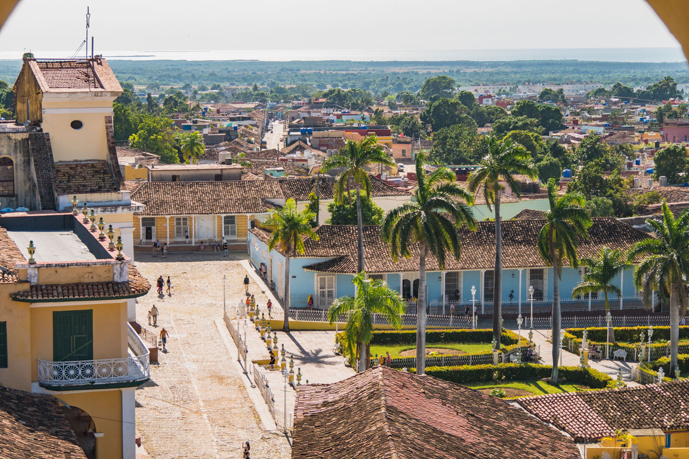 Der Plaza Mayor in Trinidad von oben