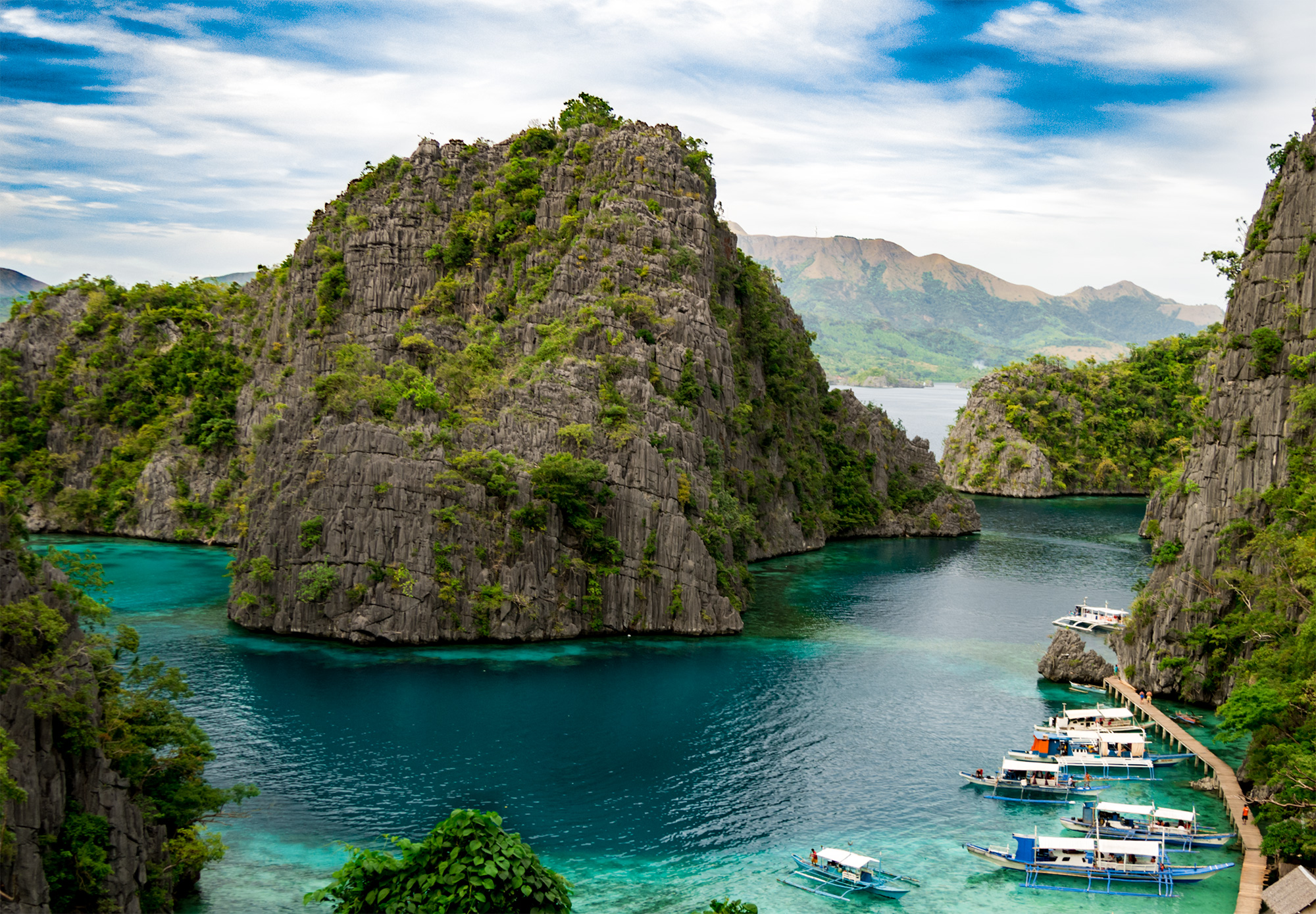 Der Weg zum Kayangan Lake bei Coron