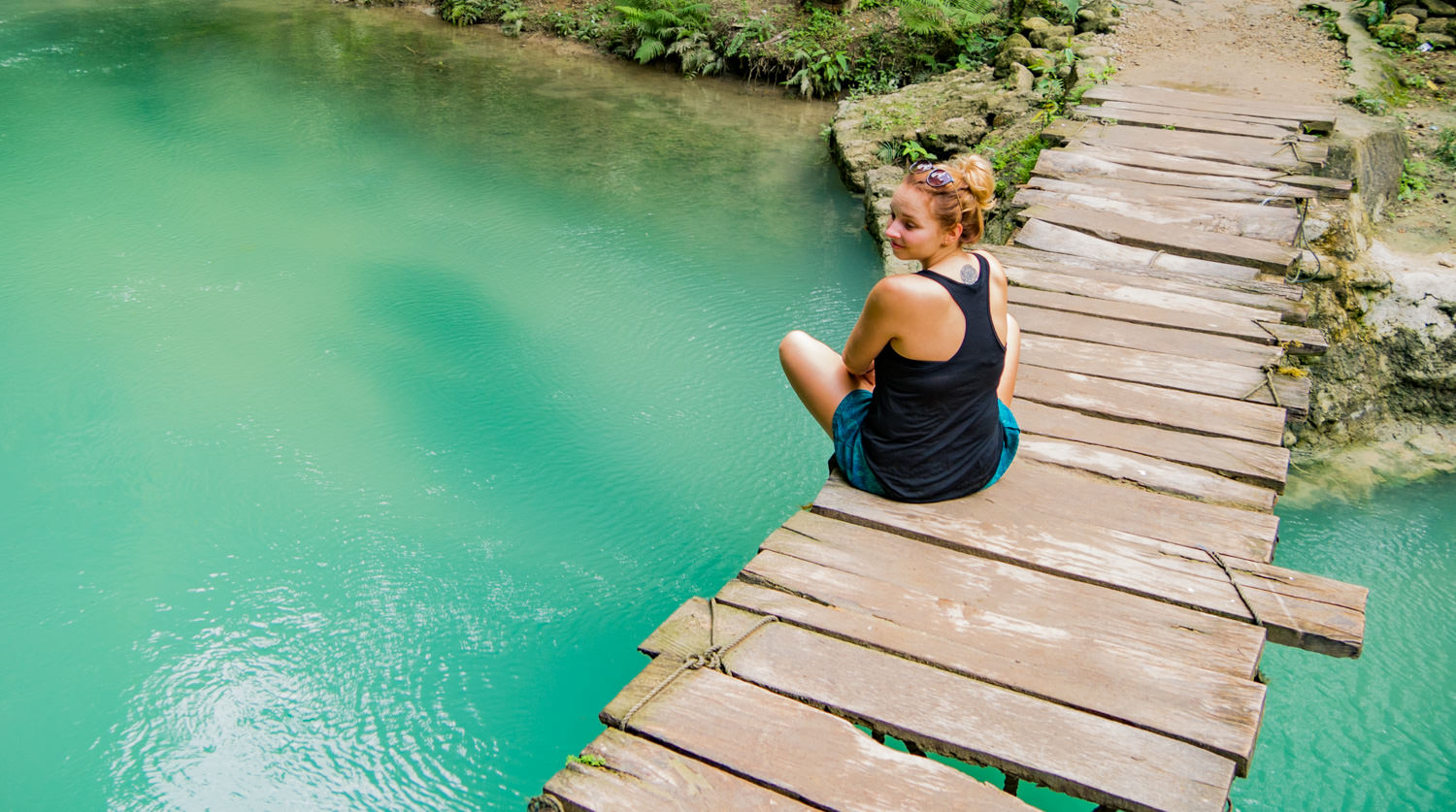 Fluss der Kawasan Falls, Cebu, Philippinen