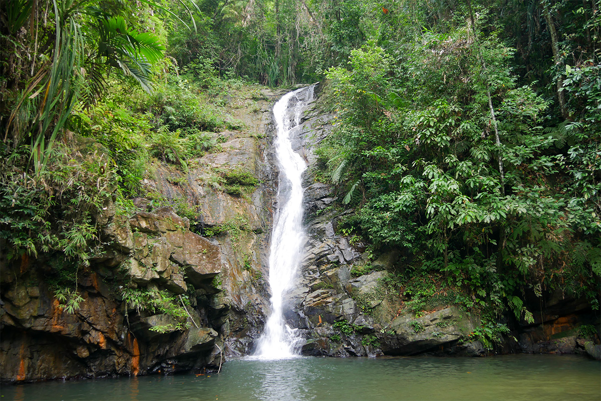 Der Pamuayan Wasserfall
