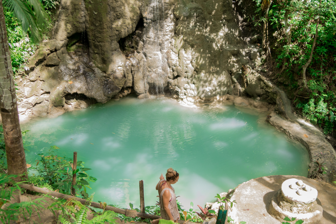 Der Lugnason Wasserfall auf Siquijor
