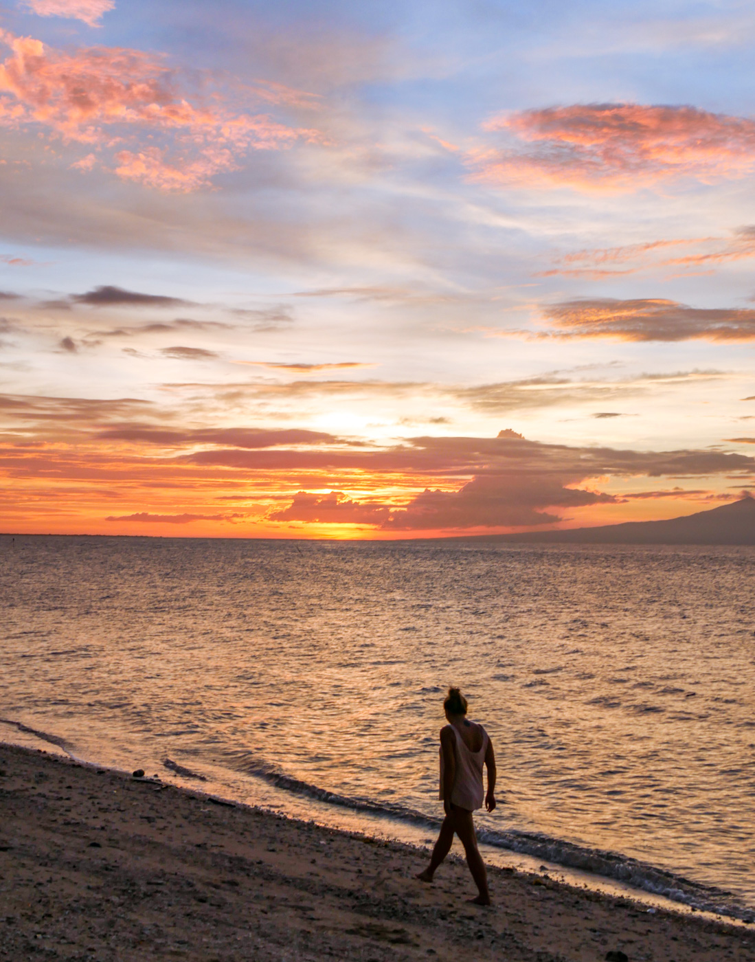 Ein weiterer wunderschöner Sonnenuntergang auf Siquijor. Direkt vor unserer Hütte!