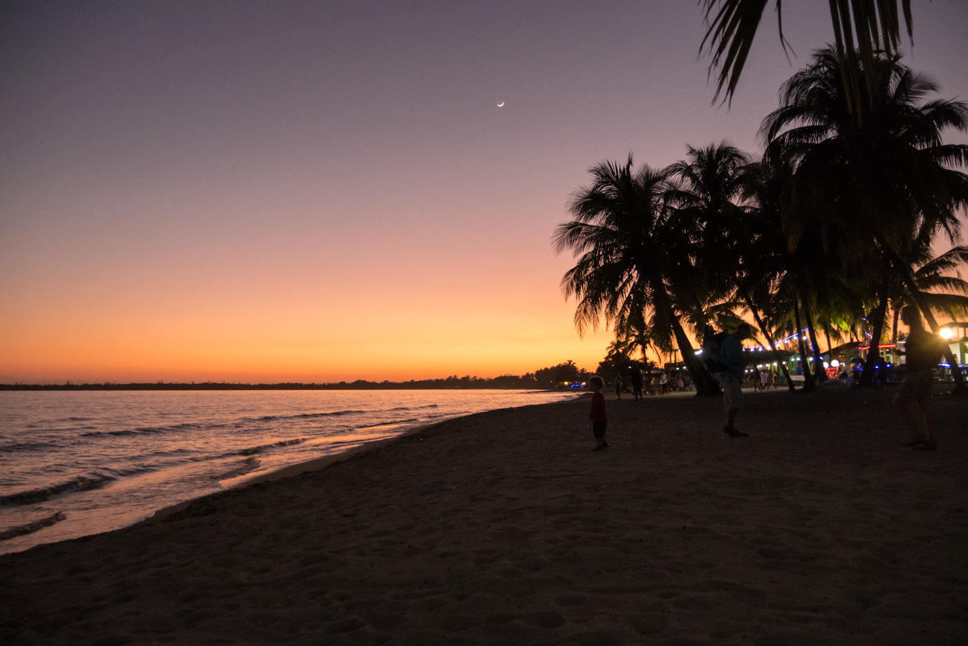 Sonnenuntergang in Playa Larga