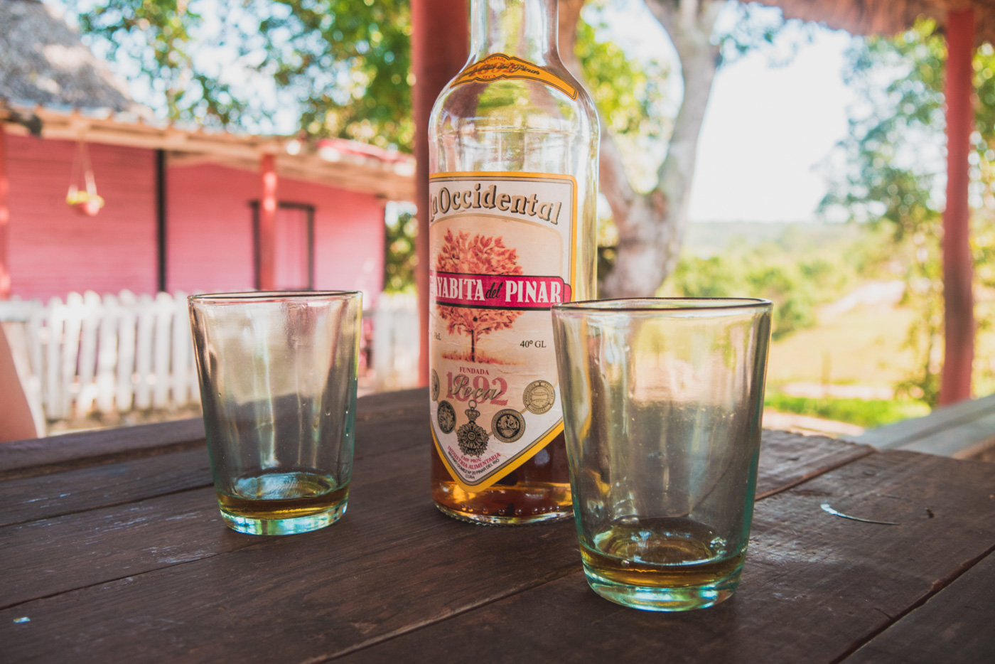 selbstgebrannter regionaler Rum in Vinales
