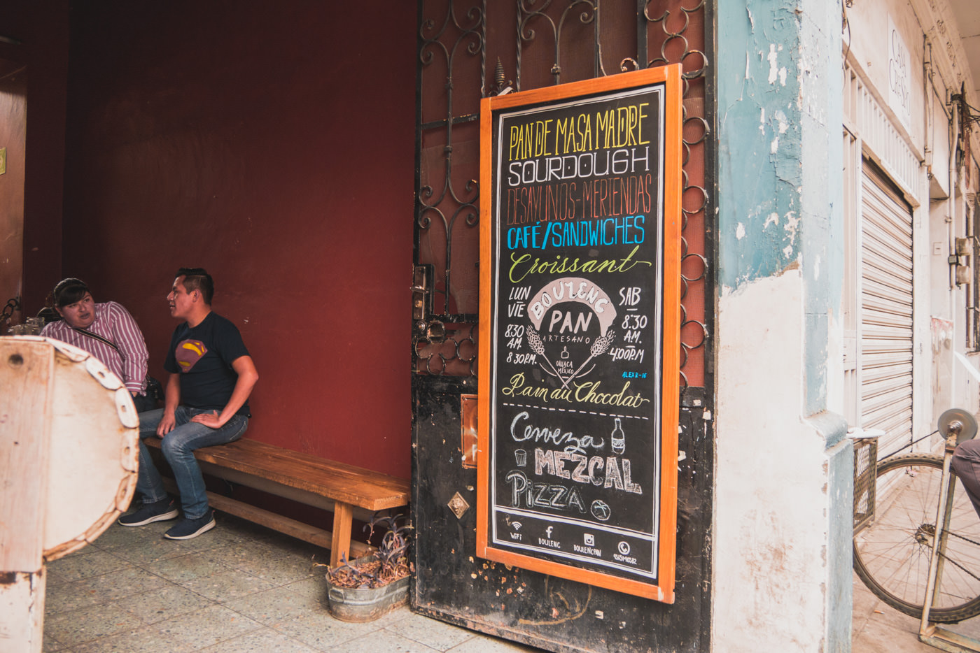 Cafe Bolenc in Oaxaca in Mexiko