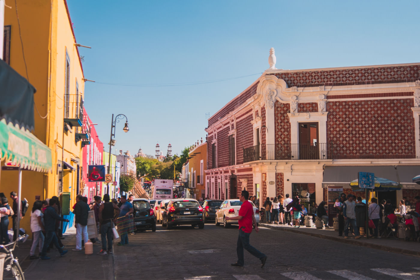 Innenstadt von Puebla in Mexiko