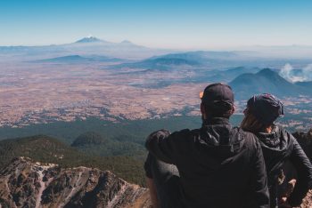 Julia und Matthias auf dem Vulkan La Malinche in Puebla