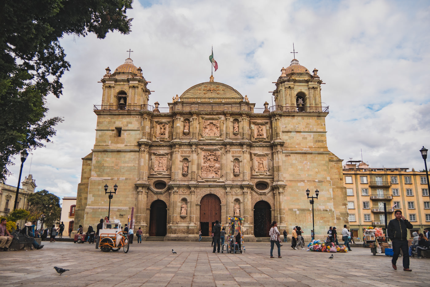 Kirche am Zocalo in Oaxaca in Mexiko