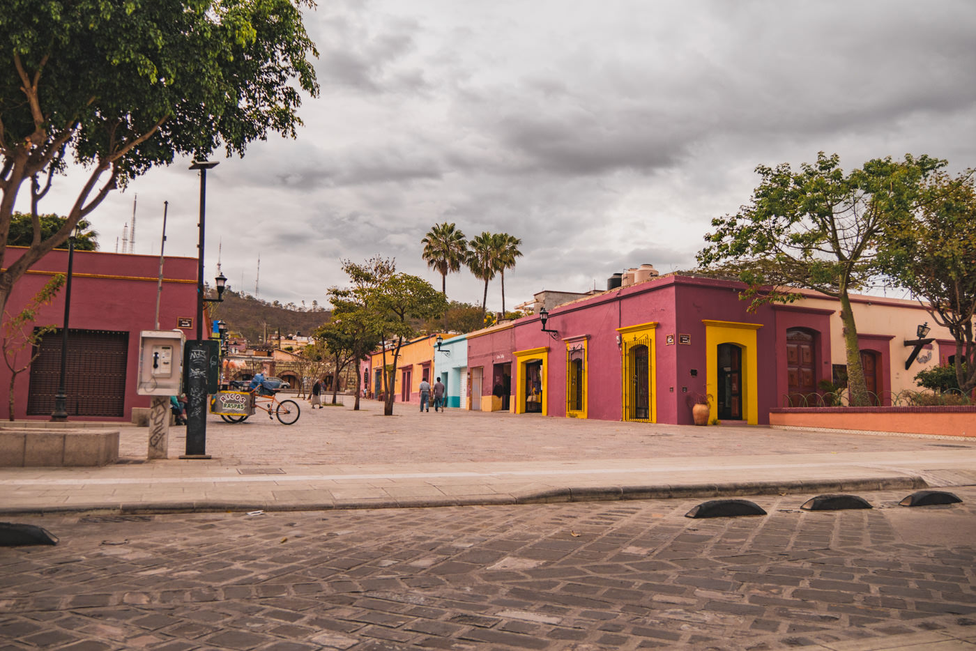 Die bunten Fassaden in Oaxaca, Mexico