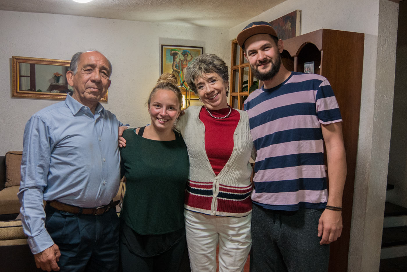 Unsere Gastfamilie während unserer 2 Wöchigen Schulzeit.