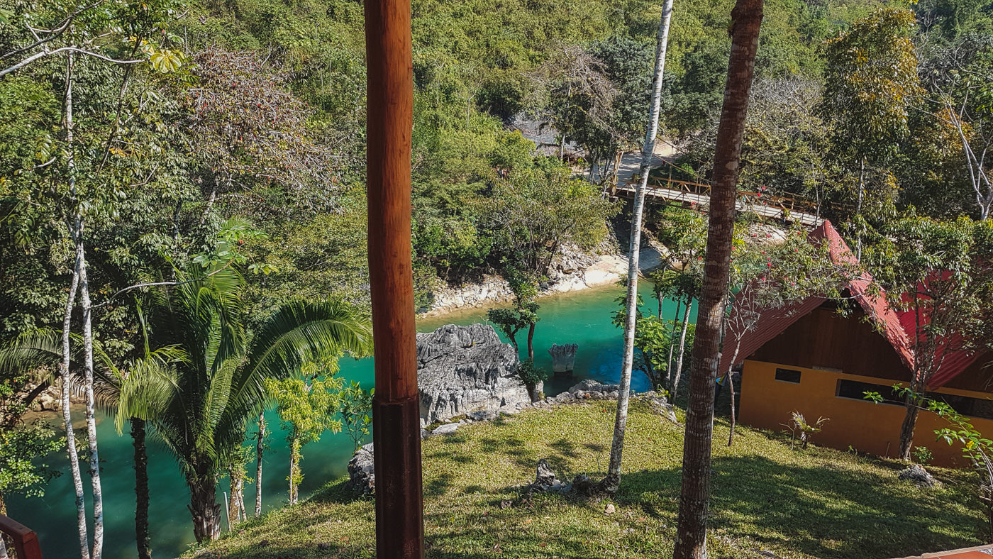 Ausblick vom Hostel El Portal in Semuc Champey