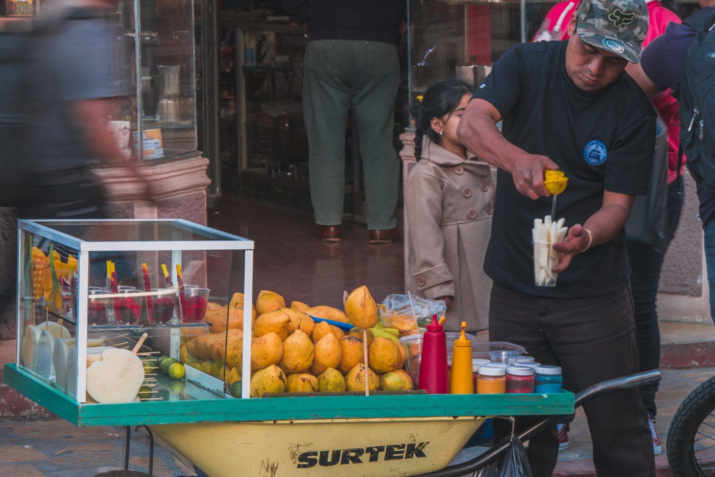 Frischer Orangensaft in San Cristobal de las Casas in Chiapas