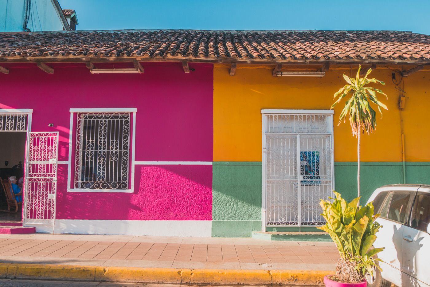Bunte Häuserfassaden in Granada, Nicaragua