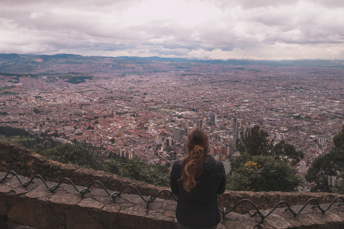 Ausblick von Montserrate auf Bogotá