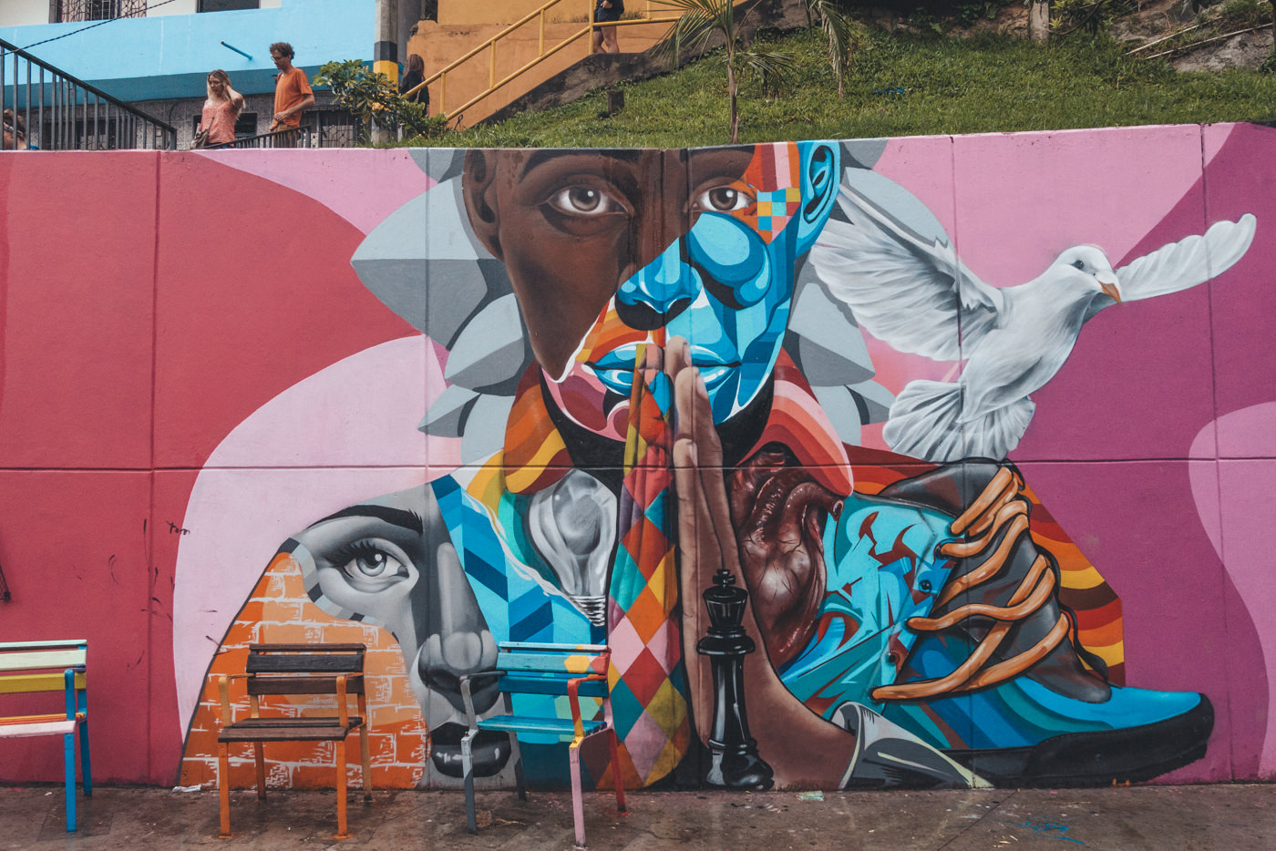 Streetart in der Comuna 13 in Medellín