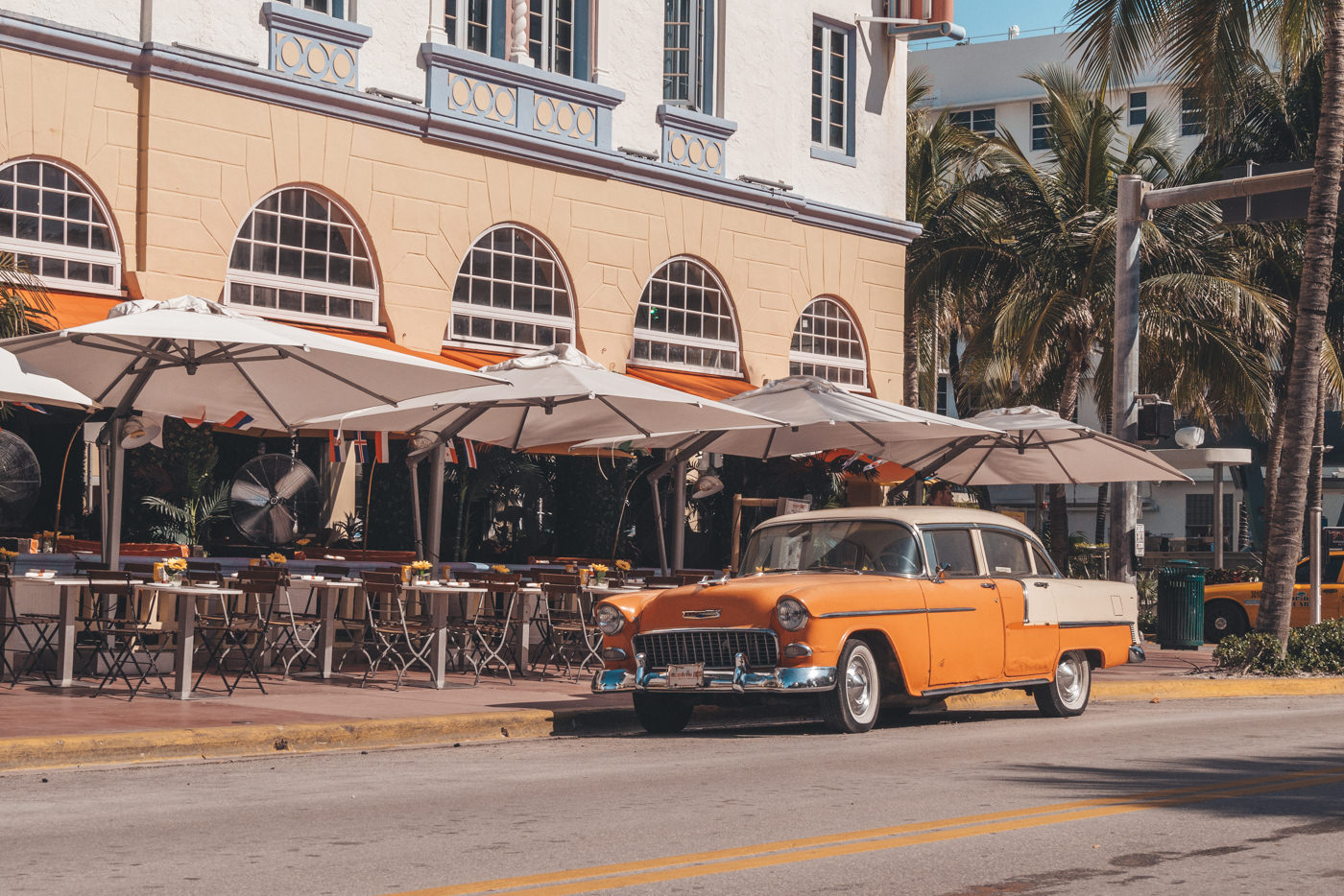 Oldtimer Auto am Ocean Drive in Miami