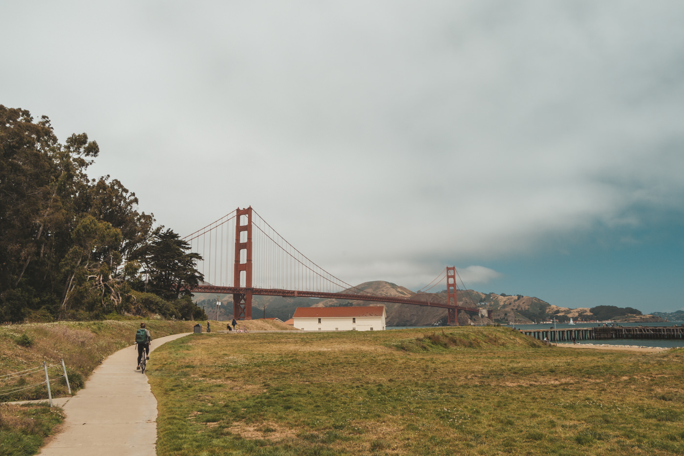 Fahrradtour an der Golden Gate Bridge in San Francisco