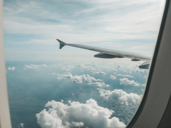 Ausblick aus dem Flugzeug