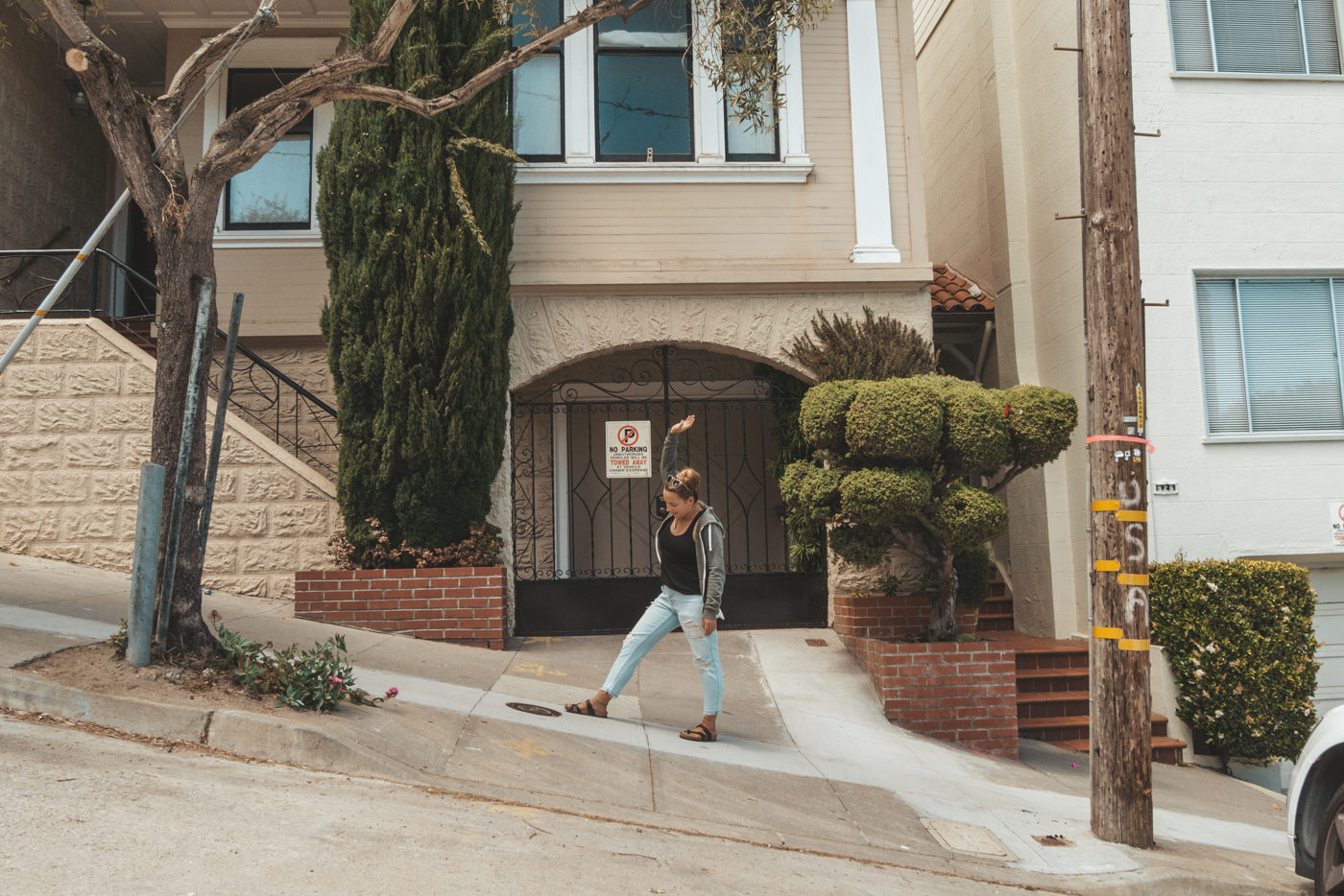 Steile Straße in San Francisco