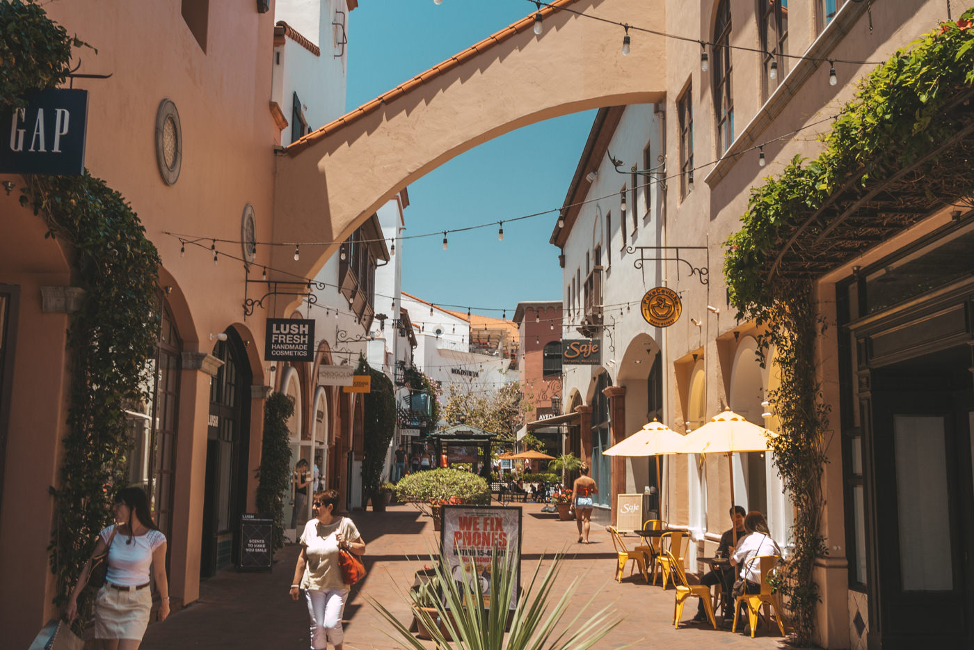 Einkaufsstraße in Santa Barbara