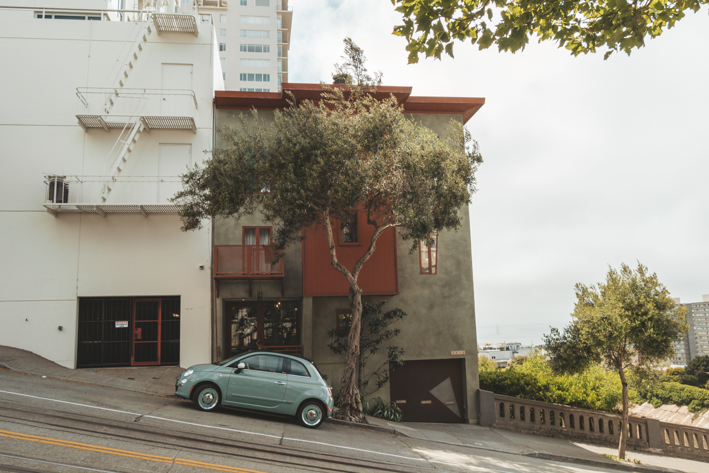 Steile Straße in San Francisco