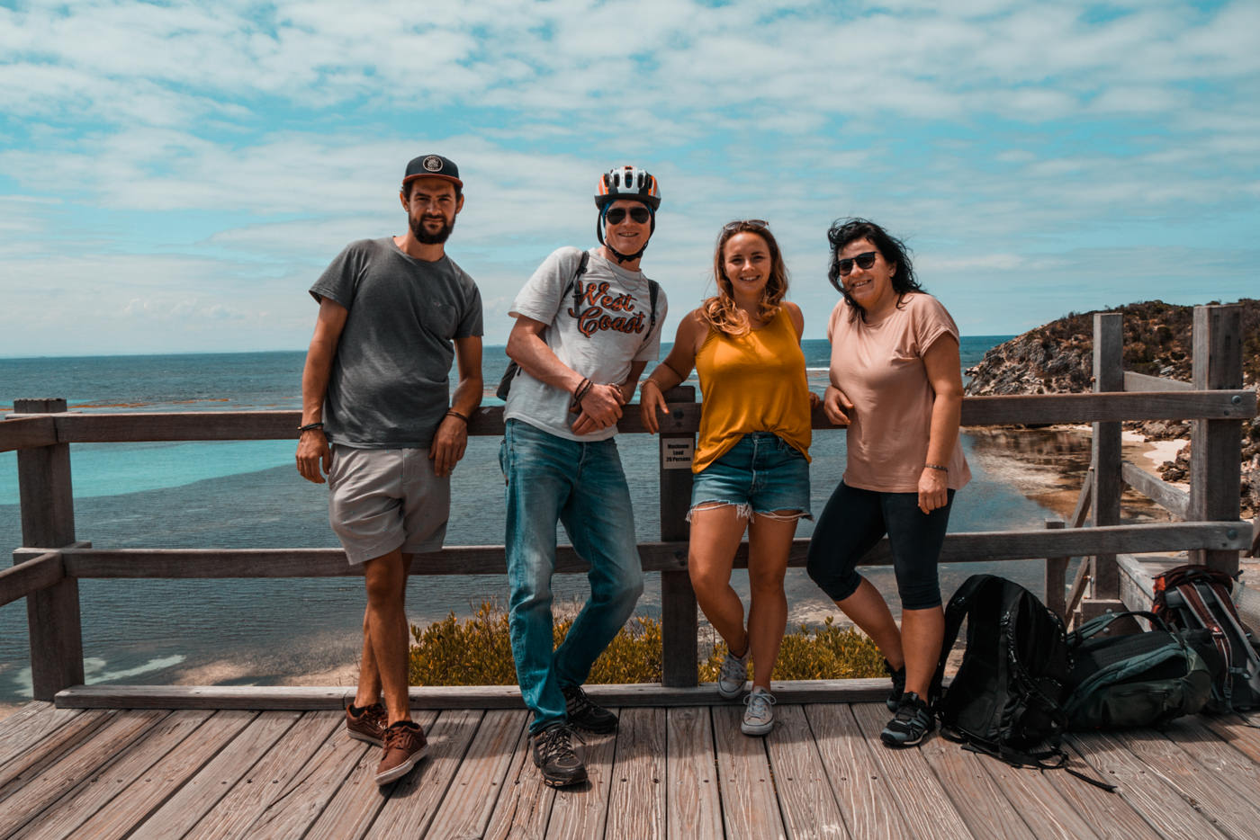 Unser Besuch aus der Heimat mit uns auf Rottnest Island