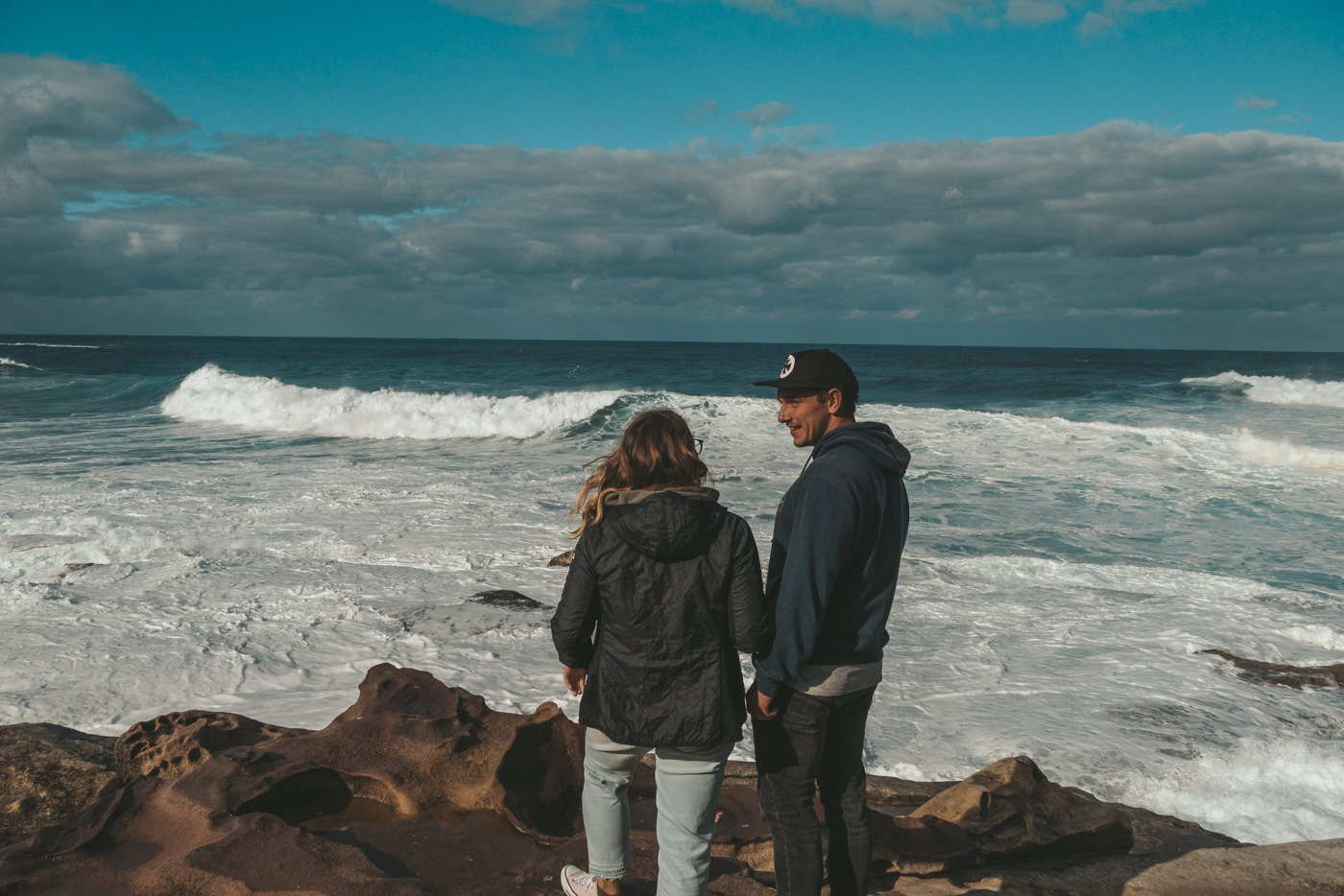 Julia und Felix am Meer in Sydney