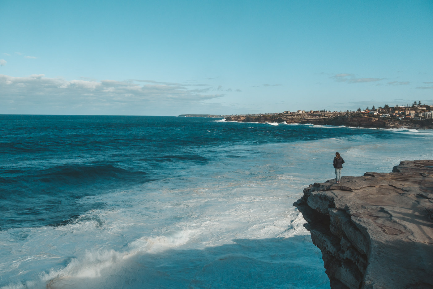 Julia am Costal Walk am Bondi Beach