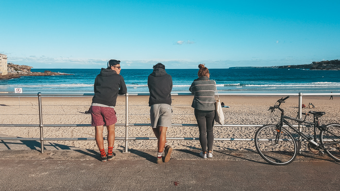 Wir am Bondi Beach