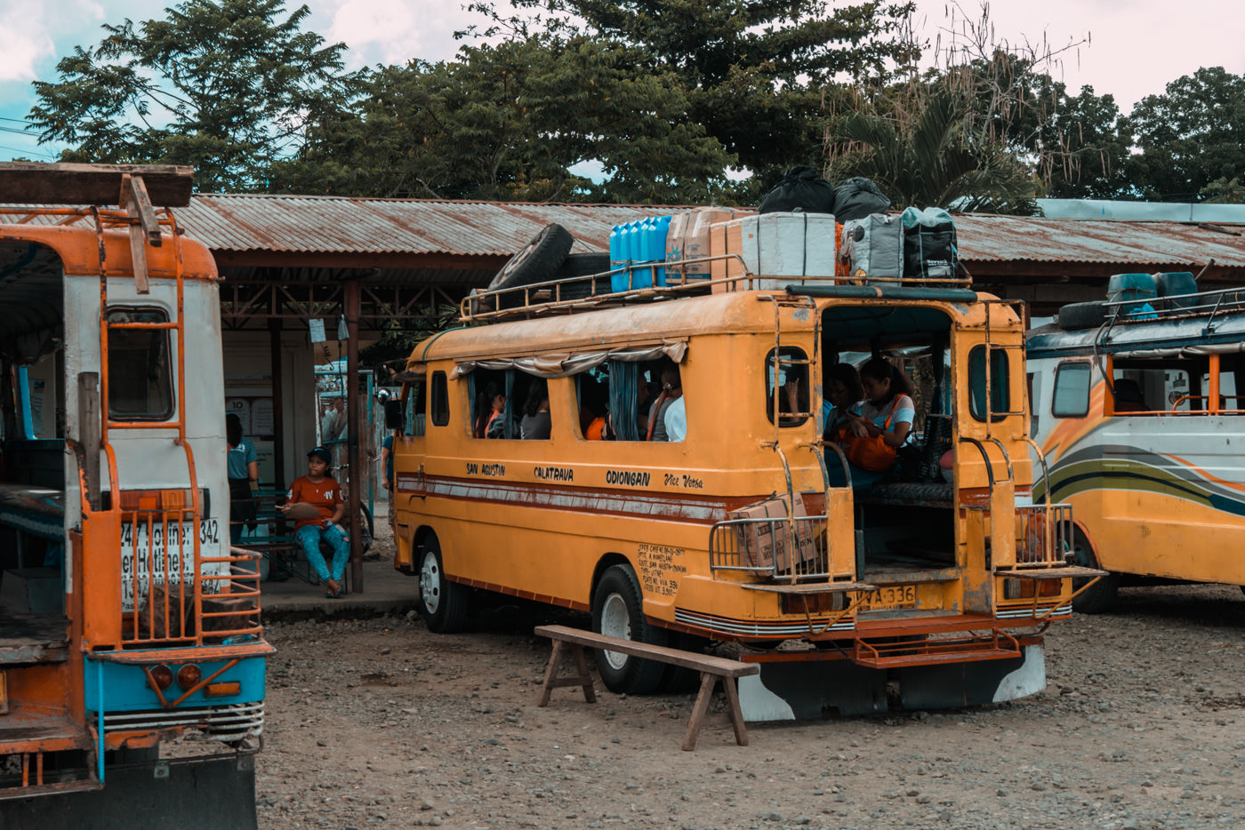 Bus nach San Agustin auf Tablas, Philippinen