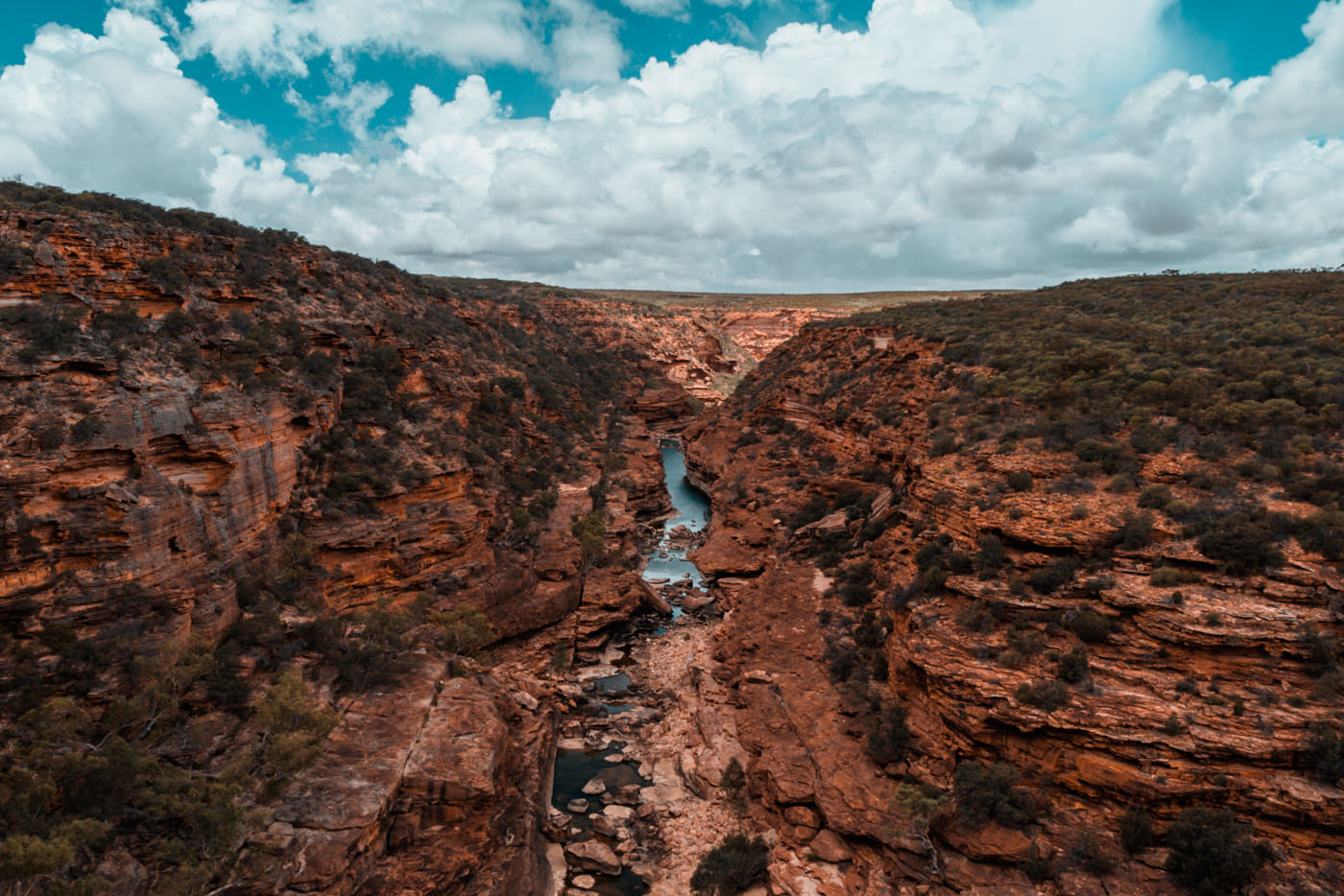 Fluss im Kalbarri Nationalpark in Australien