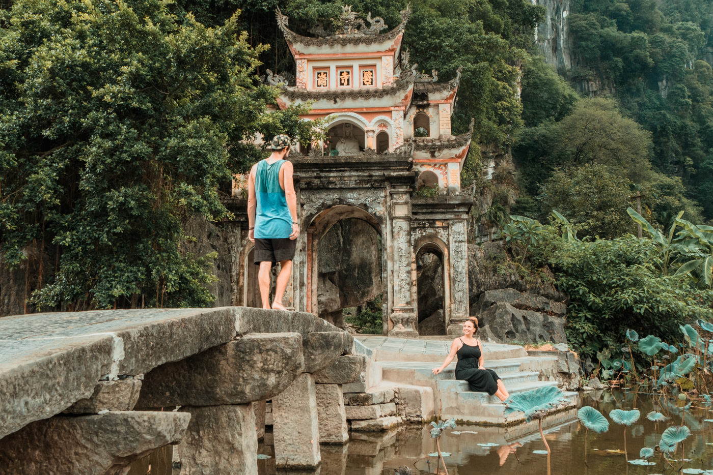 Bich Dong Pagoda bei Tam Coc in Vietnam