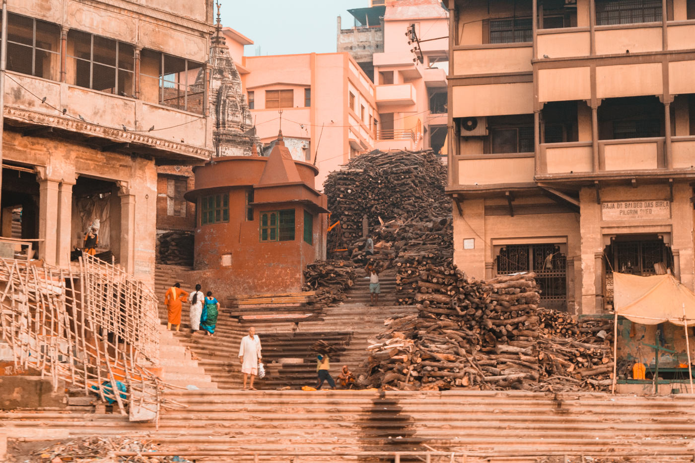 Burning Ghat in Varanasi, Indien