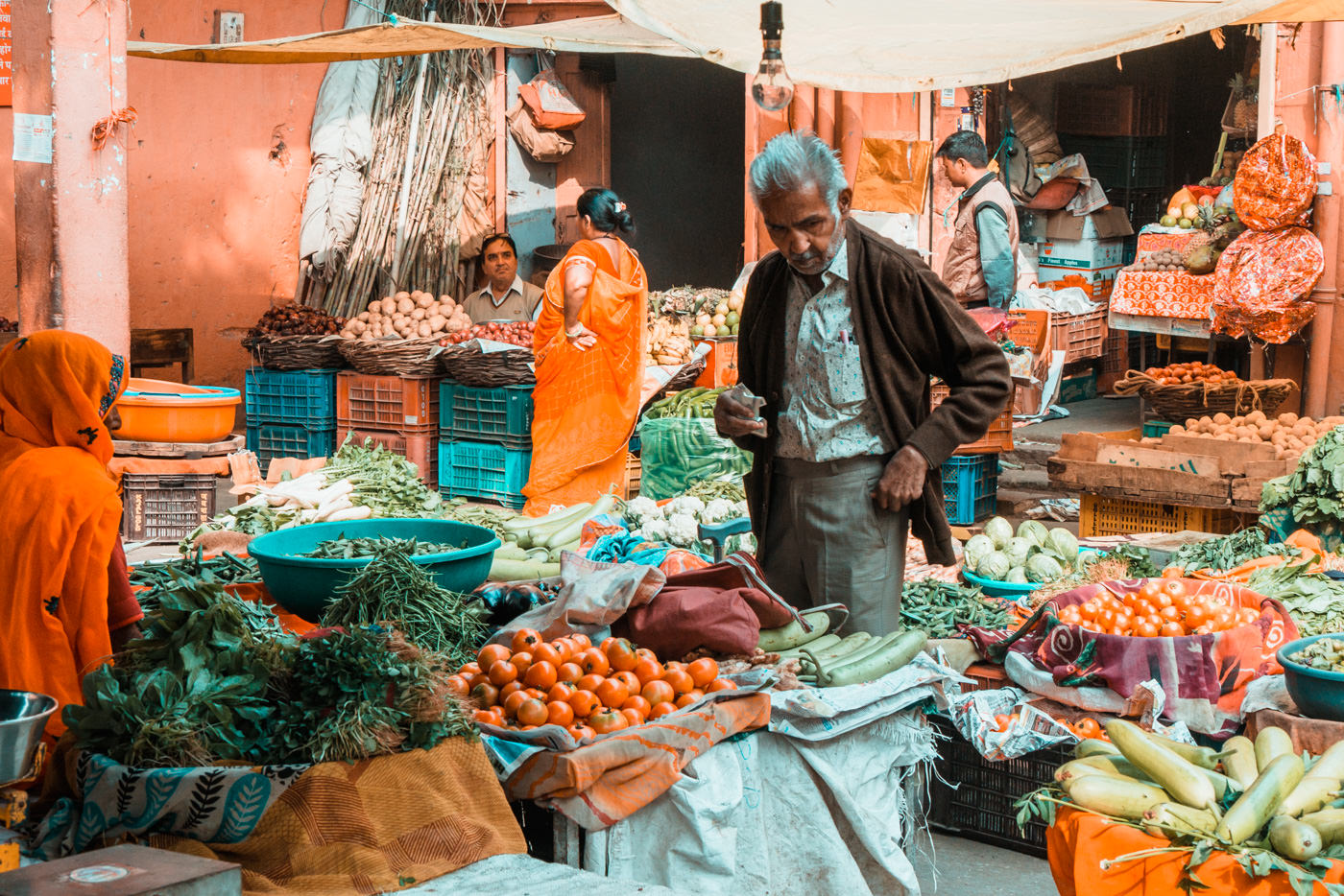 Marktreiben in Jaipur, Indien