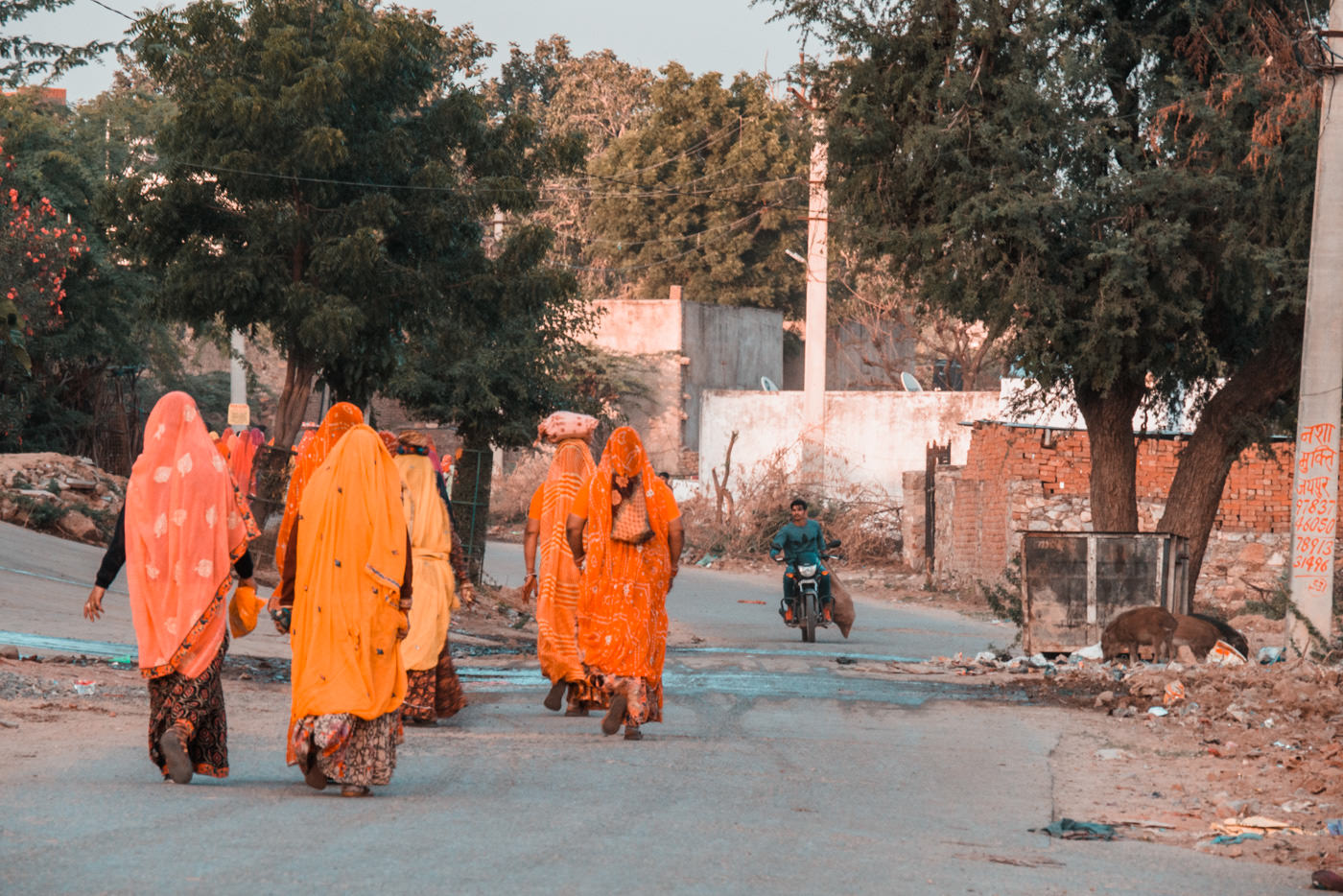 Indische Frauen in Pushkar