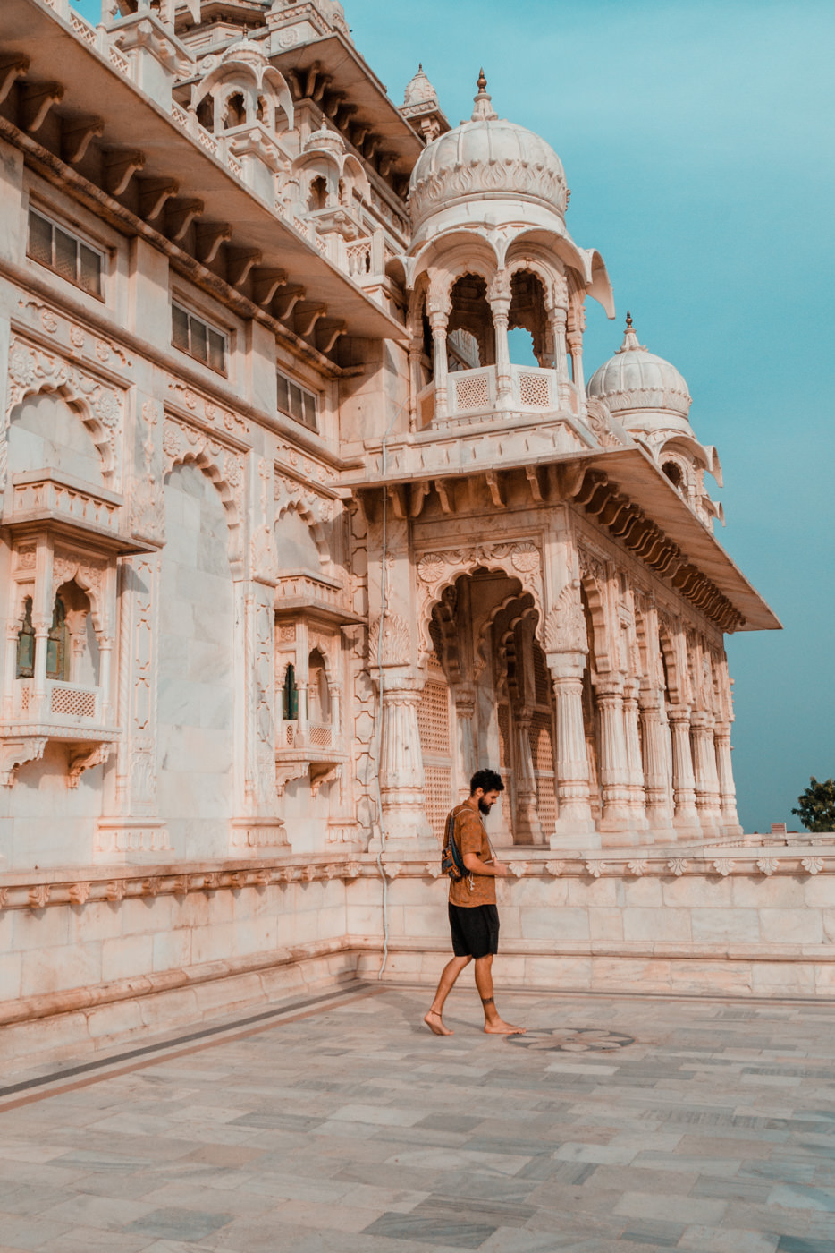 Matthias am Jswant Thada in Jodhpur