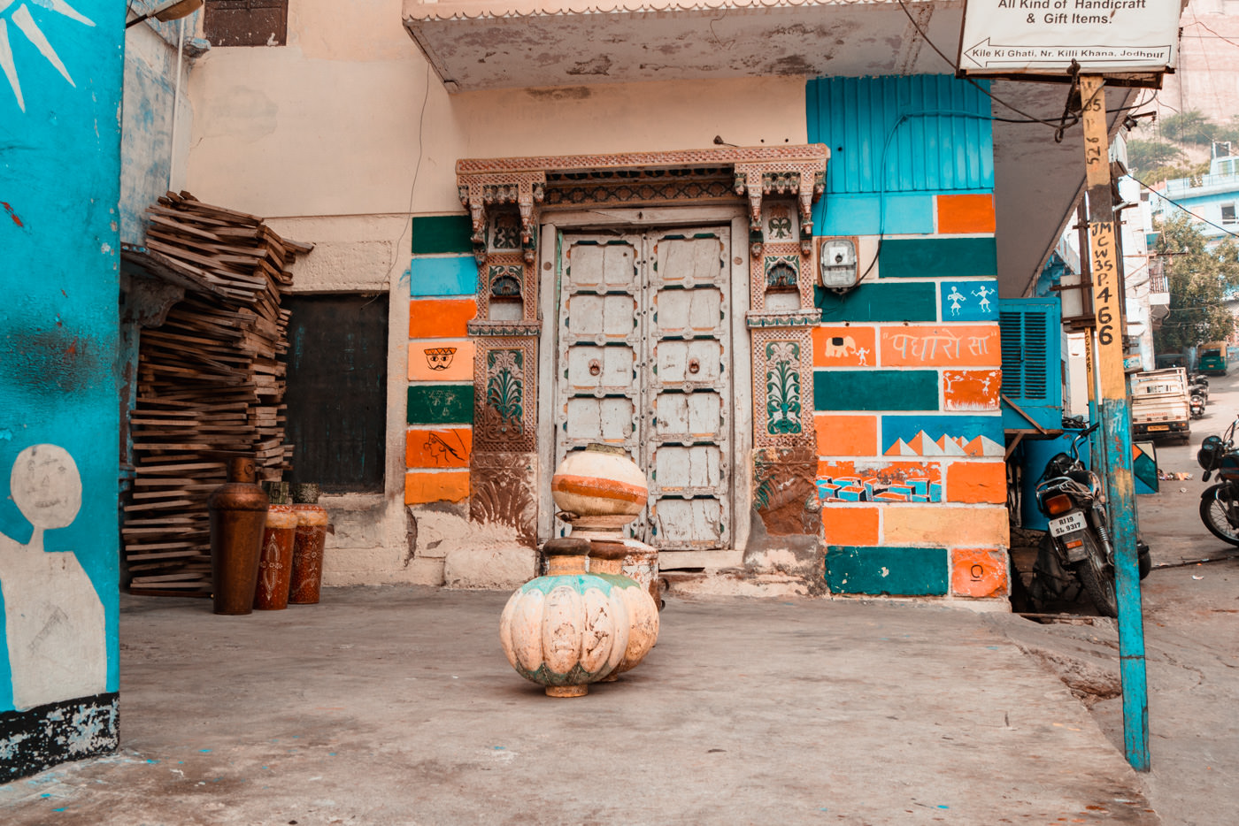 Wandbemalung in Jodhpur