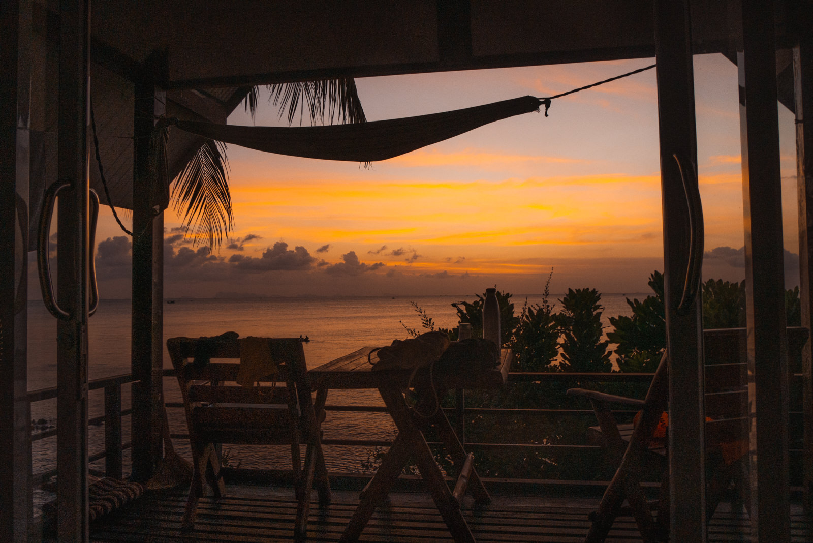 Ausblick von unserer Unterkunft auf Koh Phangan