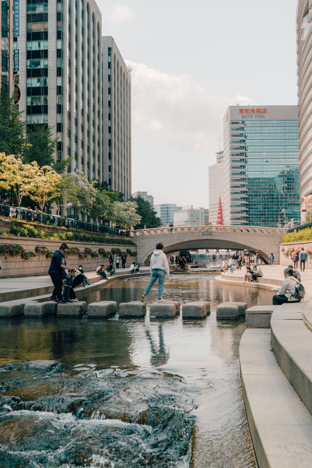 Cheonggyecheon Fluss in Seoul