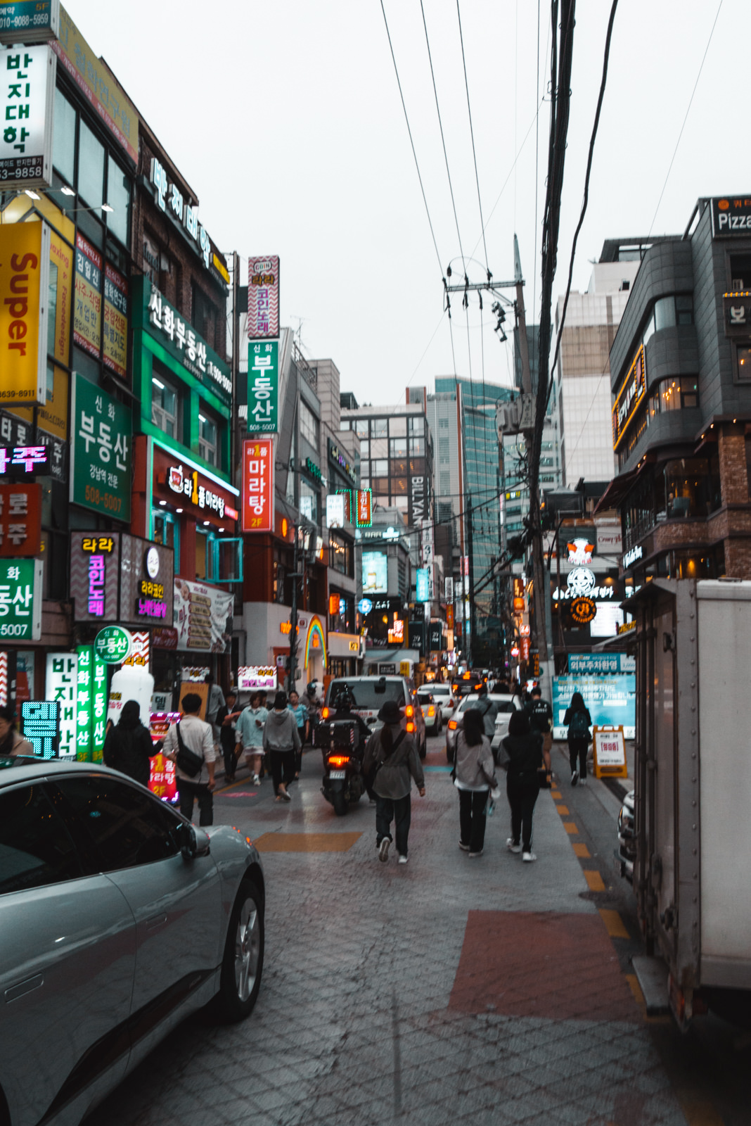 Straße in Seoul, Südkorea