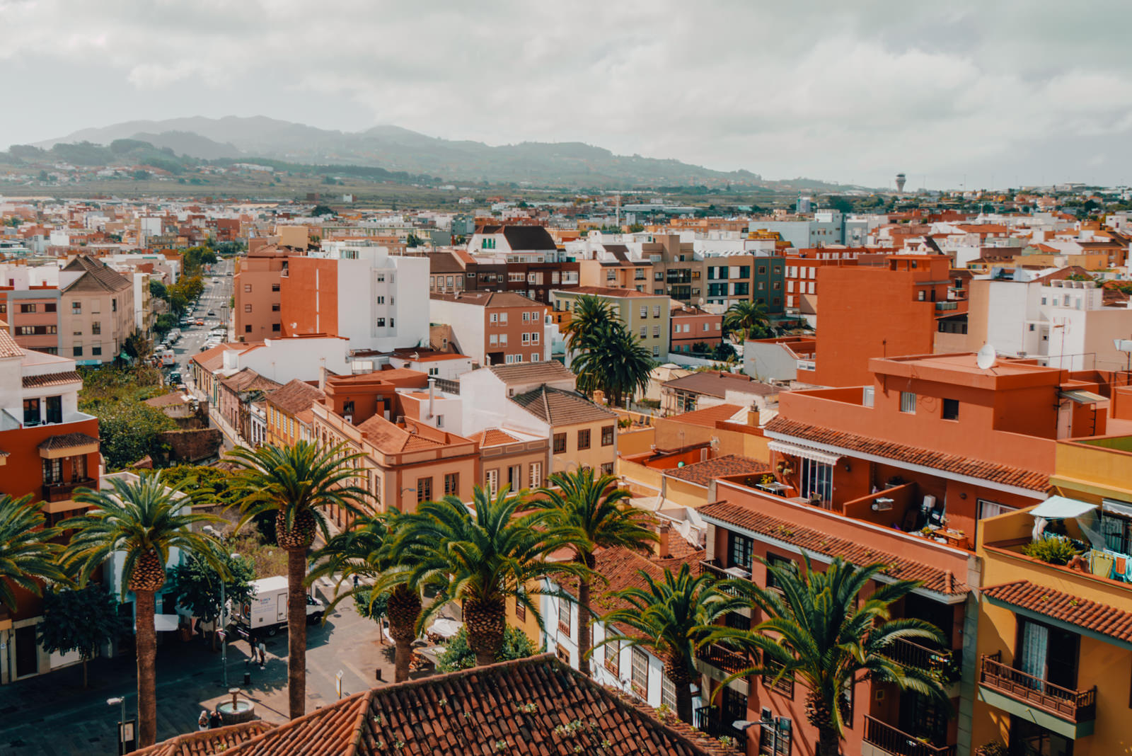 Aussicht vom Glockenturm auf San Cristóbal de La Laguna