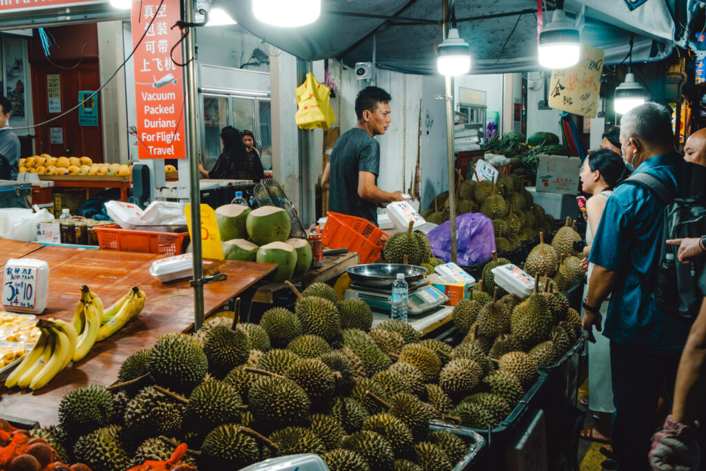 Markttreiben in Singapur