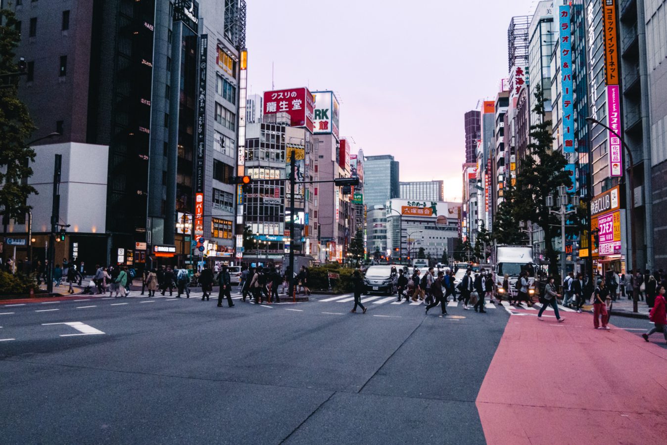 Kreuzung in Tokio, Japan